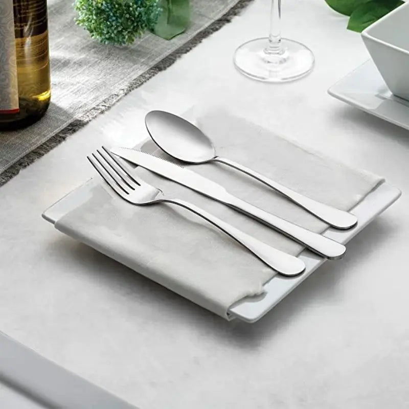 Natal 18 Peças Talheres, 6 Faca De Mesa + 6 Garfo De Mesa + 6 Colher De Mesa Promoções