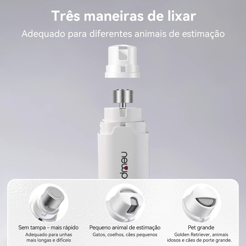 Alicate Elétrico Novo para Corte de Unhas de Cães e Gatos com Luz LED
