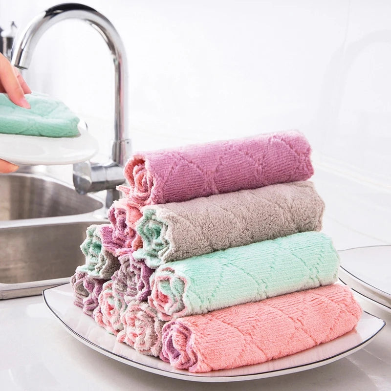 Pano Absorvente Anti-óleo para Cozinha / Toalha de Limpeza / Toalha de Mesa