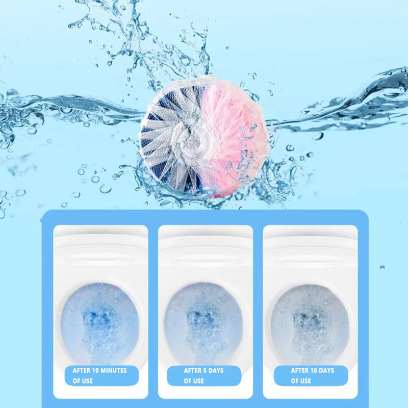 Tabletes Automáticos para Limpeza de Vaso Sanitário – Tecnologia de Liberação Contínua, Frescor Duradouro