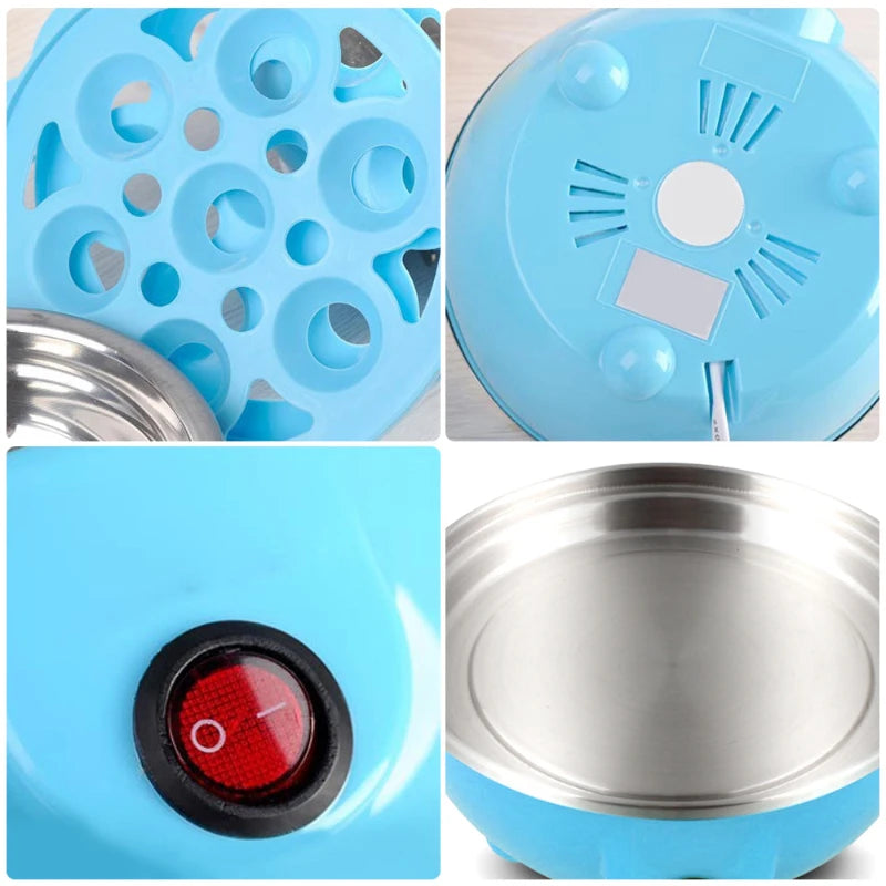 Cozedor de Ovos Elétrico Multifuncional – Vapor Rápido para Ovos, Milho, Leite e Mais