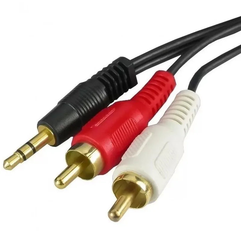 Cabo Auxiliar P2 Macho X Rca Macho Audio 1,5m P Som Tv Audio Video