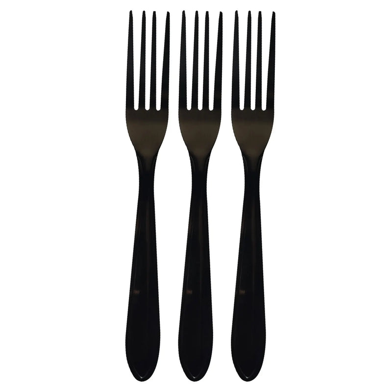 Conjunto Premium de Talheres em Aço Inoxidável Preto
