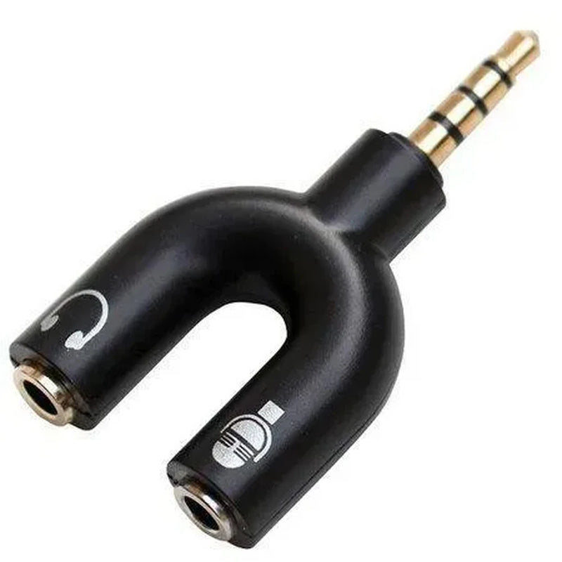 Adaptador Y P2 para P3 – Splitter para Fone e Microfone