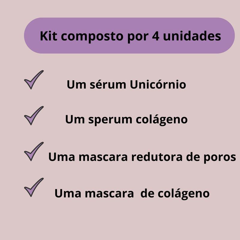 Kit de Cuidados com a Pele Max Love – 4 Peças Colágeno e Hidratação Intensa