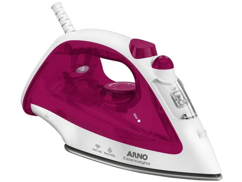 Arno Essentialgliss Ferro a Vapor Rosa e Branco - 110V