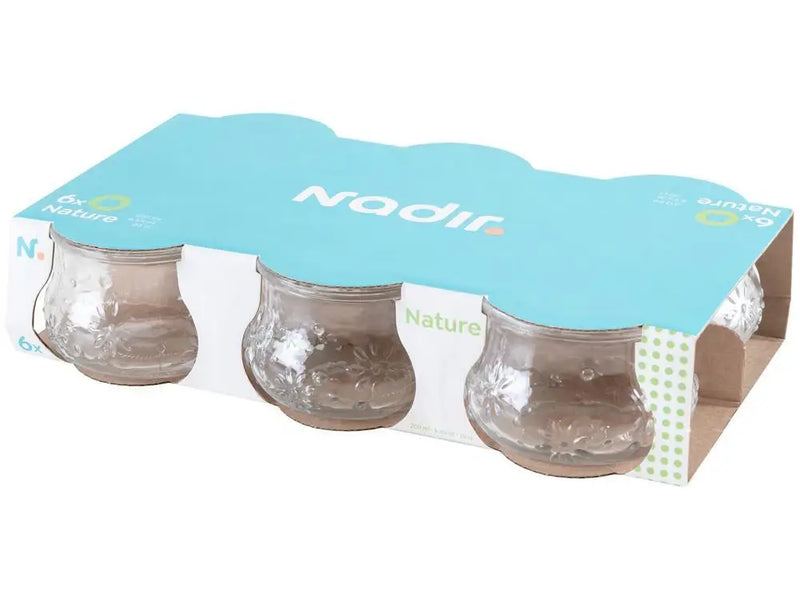 Conjunto de Tigelas de Vidro Nadir Nature com 6 Peças