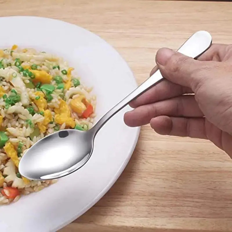 (C/ 6 Kit) Colher Taber de Aço Inoxidável para Sopa