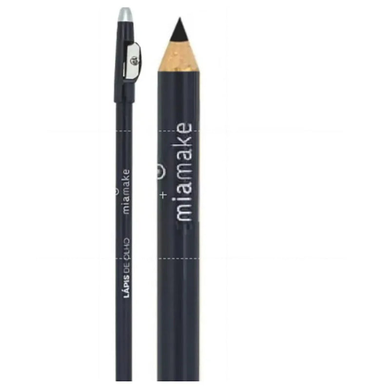 Lápis Preto para Olhos Mia Make 282 com Apontador