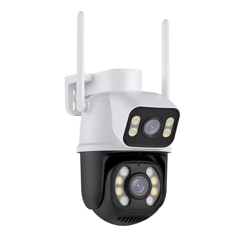 Icsee Black Wifi Surveillance Camera Security Camera Monitor 4K Ultra Hd Security Camera Wifi Waterproof