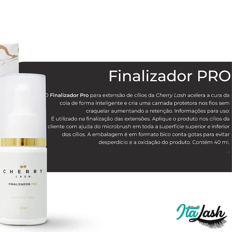 Pro Cherry Finisher para Extensão de Cílios – 40ml