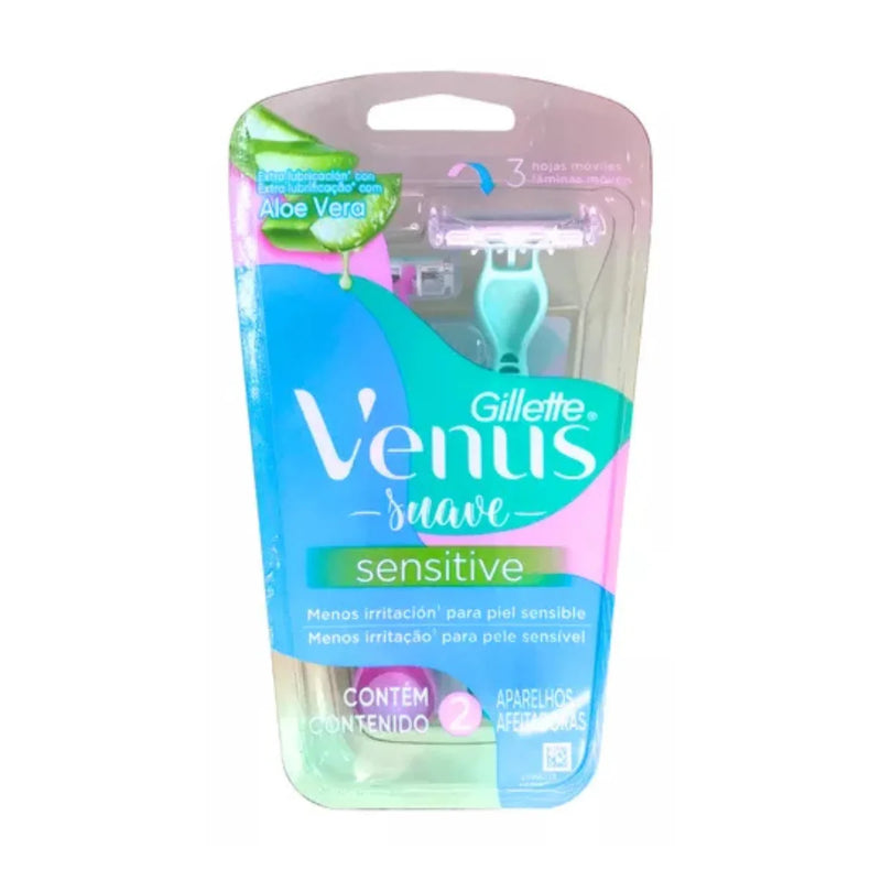 Aparelho Venus Sensitive Gillette Feminino com 2 Unidades