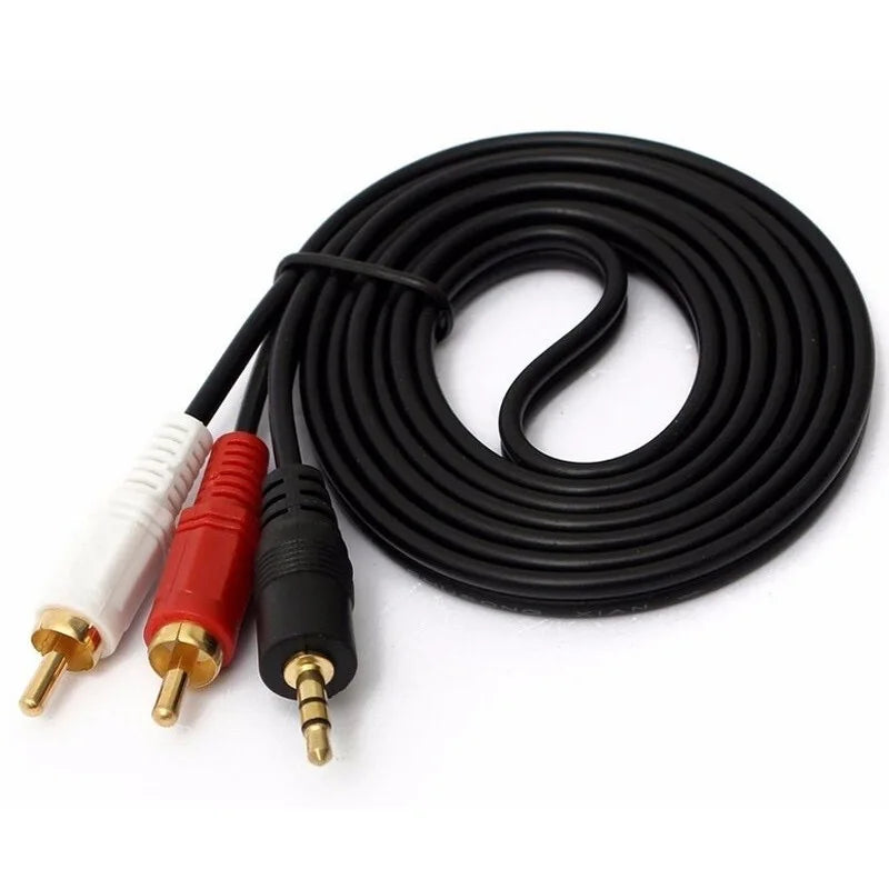 Cabo Auxiliar P2 Macho X Rca Macho Audio 1,5m P Som Tv Audio Video