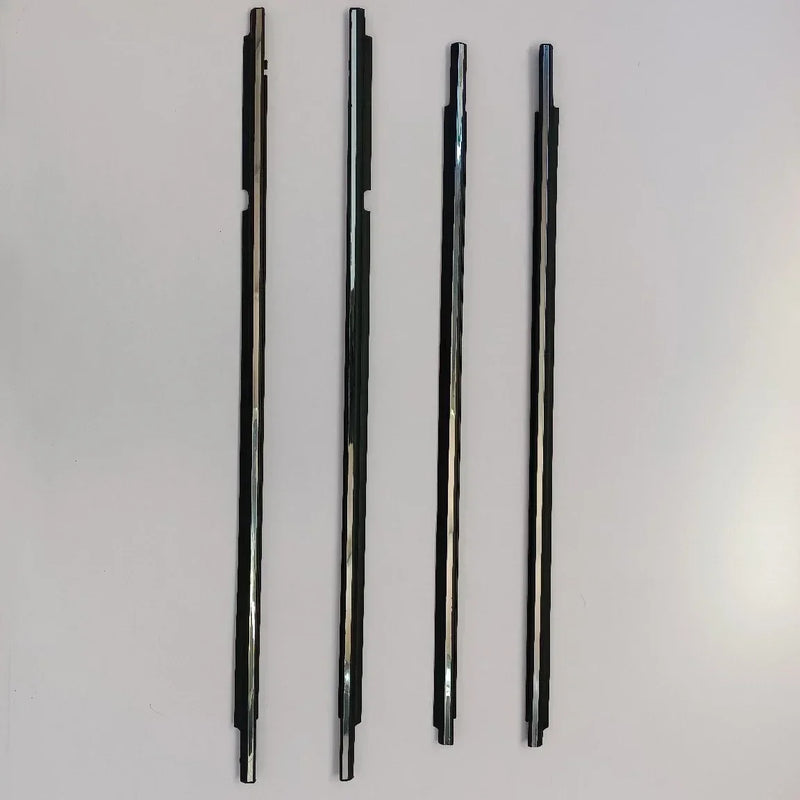 4 Peças de Borracha Externa de Acabamento de Vidros para Toyota Corolla 2003–2008 – Cromado ou Preto
