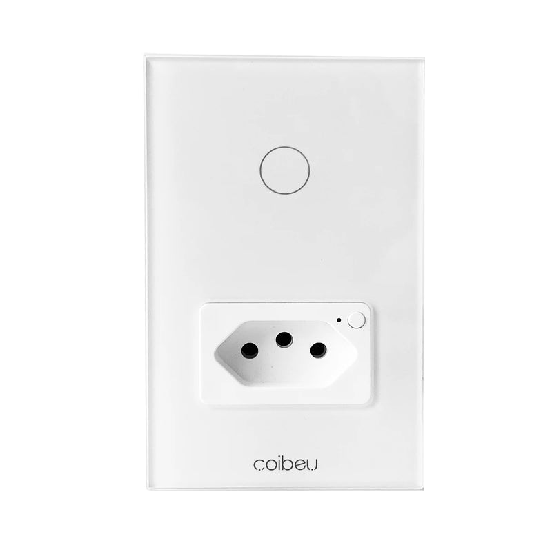 Interruptor Inteligente WiFi (16A) – Controle por Voz com Alexa/Google Home, Vidro Temperado, Capacidade Máxima de 3680W, Coibeu