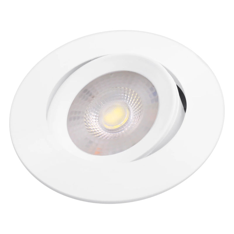 Kit com 10 Spots LED Embutir Direcionáveis 7W – Luz Branca (Fria / Neutra / Quente)