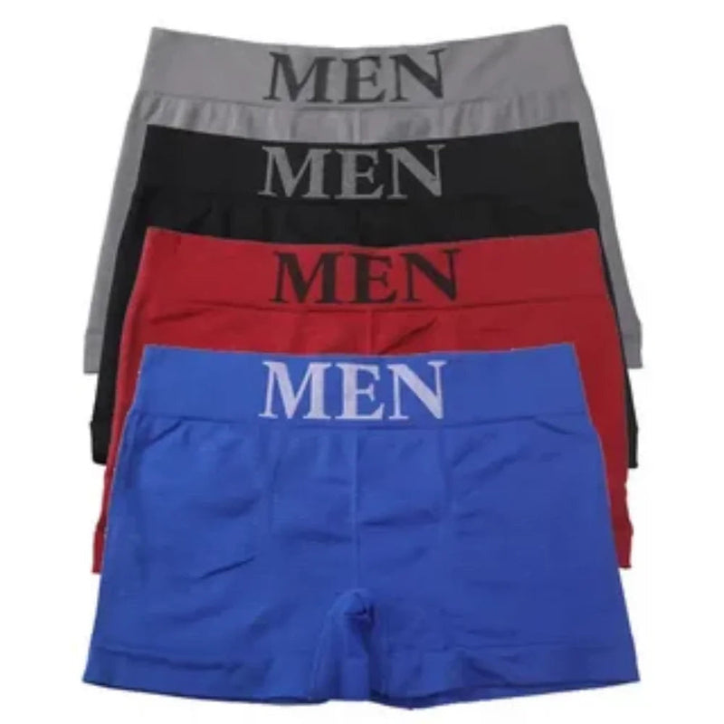 Moda Íntima Masculina - Kit Cueca Boxer Cor Sortida