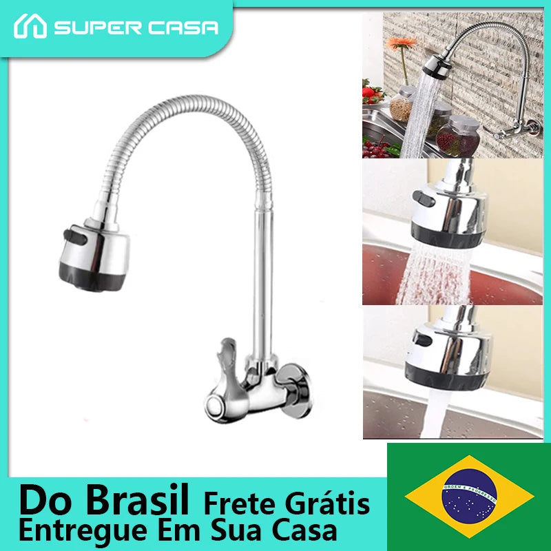 Torneira Moderna de Parede para Pia – Cozinhas Gourmet